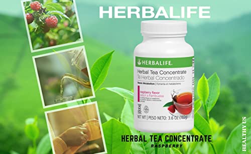 Raspberry Herbal Tea Concentrate By Herbalife: Gluten-Free, Kosher Certified, And No Artificial Flavors Or Sweeteners - 3.6 Oz. (102G) #TOP2