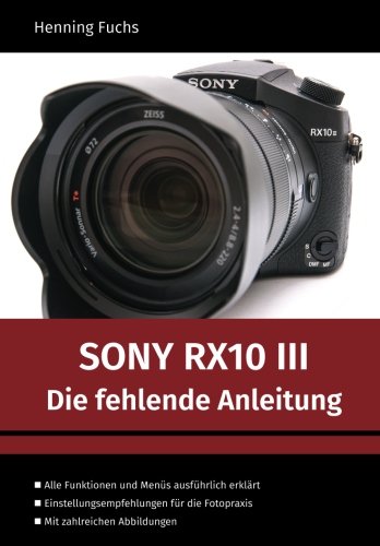 Sony RX10 III: Die fehlende Anleitung Sony RX10 III: Die fehlende Anleitung