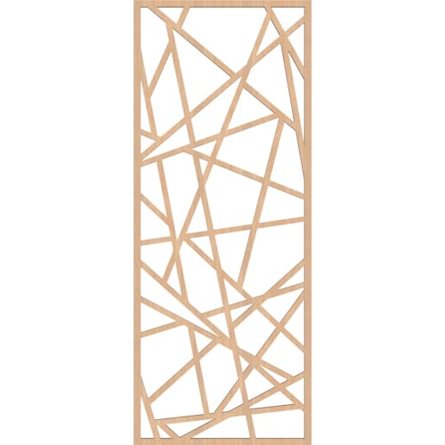 Image of Conway Decorative Pierced Fretwork Wood Wall Panels, 11 3 /8 inchW x 29 3 /8 inchH x 1 /4 inchT, Hickory