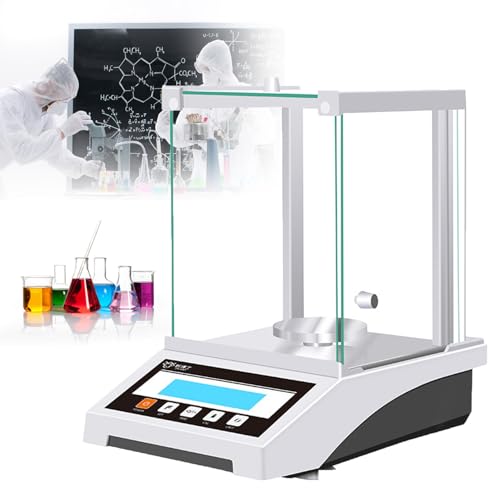 Electronic Analytical Balance, 0.001G Precise Digital Scale,with Windshield, for Jewelry Store/Lab/Chemical Plant (310G/0.001G)