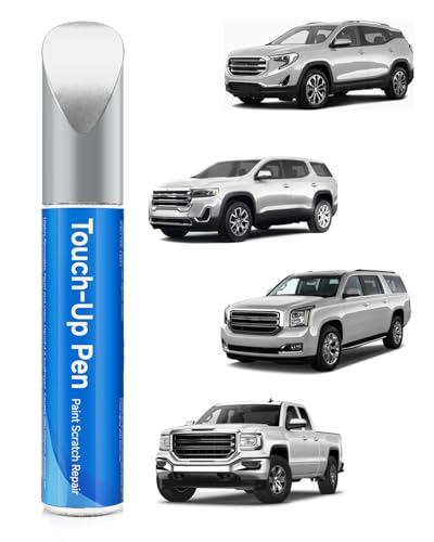 Silver Ice/Quicksilver/Switchblade Silver Metallic GAN/WA636R/WA8636/17 Touch Up Paint Pen Compatible with GMC– DIY Car Paint Scratch Repair Kit, Automotive Paints, Exact Color Match for Scratches