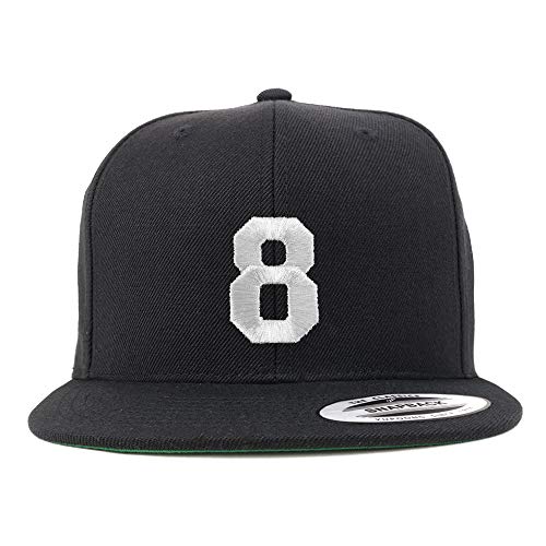 Trendy Apparel Shop Number 8 Gorra Snapback Blanca miniatura 1
