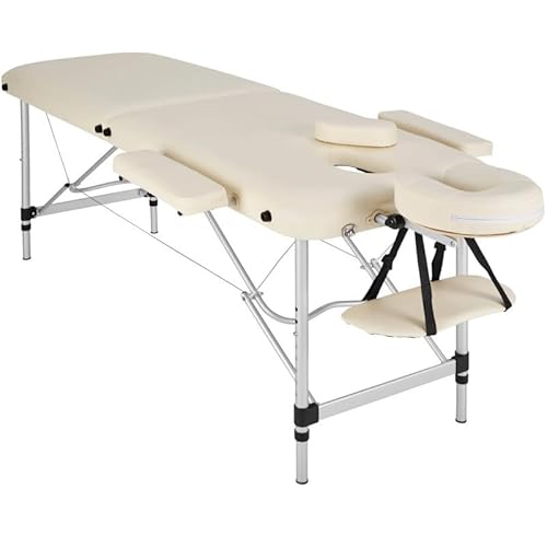 PLUS SANTE Table de Massage Pliante AVA, Largeur 60 cm, Ivoire