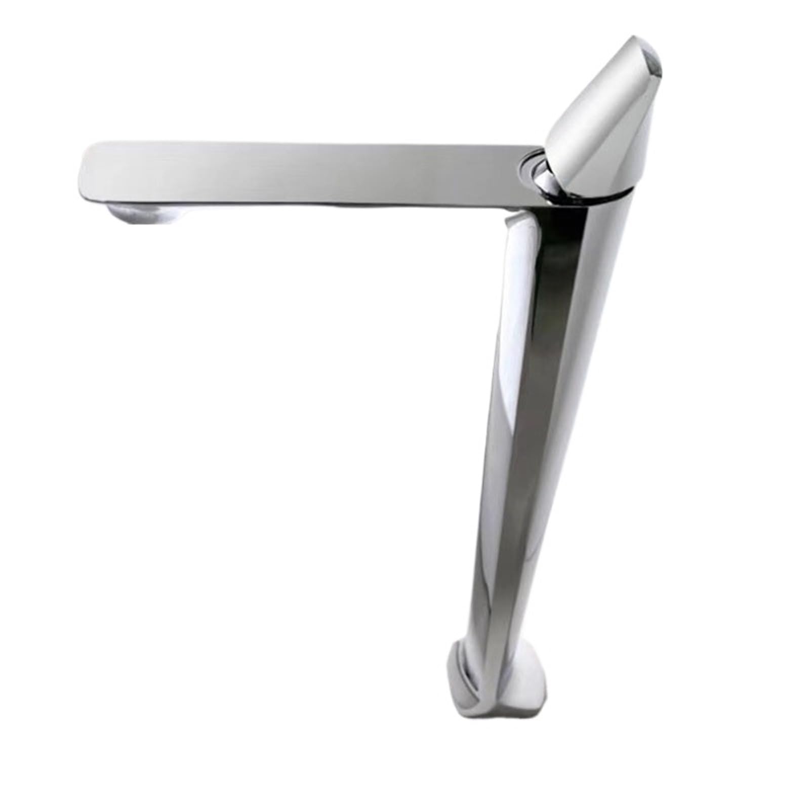Lyvqzpwlr Color-6 Bathroom Basin Pillar Taps, Waterfall Bathroom Basin Sink Faucet Square Brass Single Handle Vanity Mixer Tap(Color-6)