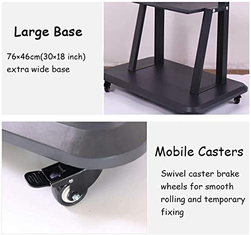 Soporte móvil para TV hasta 100 kg con ruedas y estantes miniatura 5