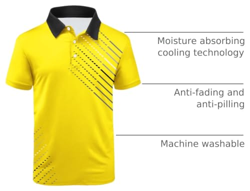 Image of ZITY Golf Polo Shirts for Men Short Sleeve UPF 50+ Athletic Tennis T-Shirt