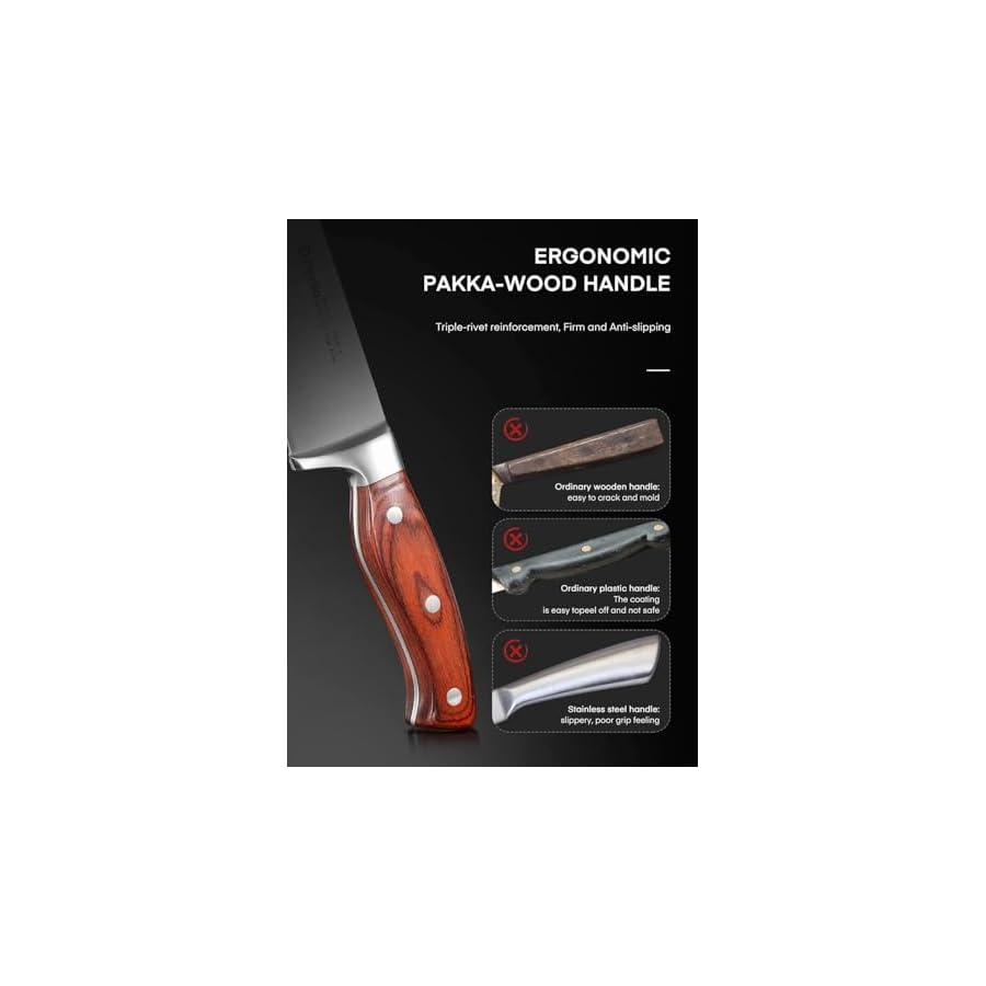 Knife-Set-with-Block-16-Pcs-Stainless-Steel-Kitchen-Knife-Set-with-Sharpener-Wooden-Block-Knife-Block-Set-with-Wood-Handle-Chef-Santoku-Bread-Utility-Paring-Carving-Fork-Knife-Brown Knife Set with Block, 16 Pcs Stainless Steel Kitchen Knife Set with Sharpener & Wooden Block, Knife Block Set with Wood Handle, Chef, Santoku, Bread, Utility, Paring & Carving Fork Knife, Brown