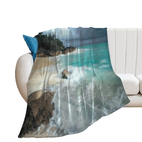 Couverture extra large en flanelle de microfibre pour lit et canapé - 2