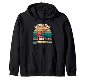 Retro Iberischer Schinken Did Nothing Wrong Vintage Iberischer Schinken Kapuzenjacke