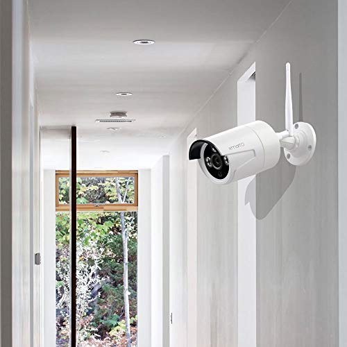 [Audio Video & 960p 6mm] xmartO WB1326 960p HD 1.3 Megapixel IP Network Wireless Security Camera Weatherproof Outdoor with 80ft IR Night Vision (White) - Thumbnail 5