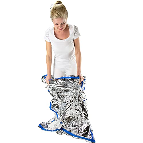 Image of HealthyLine Emergency Mylar Thermal Sleeping Bag, 10-Pack