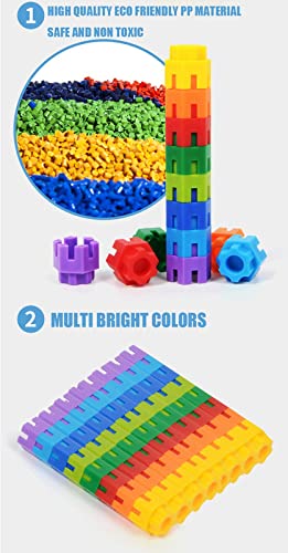 Image of Hexagon Shape Building Blocks Game Toy Set for 3-8 Years Old Kids Boys & Girls,Random Color,90+ Piece (Hexagon Shape Building Block Toys)