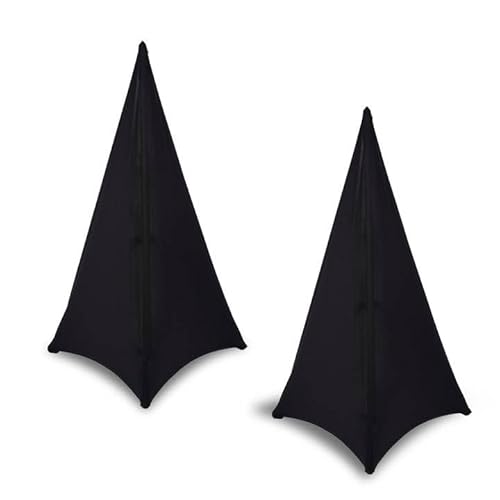awliye 2 suportes para altifalantes, 120 a 180 cm, cor preta, capas extensíveis para tripés de altifalante, tripé, vela de chão, altifalantes, tripé, festas, eventos