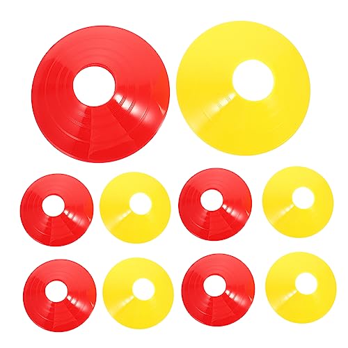 BESPORTBLE 12pcs Professional Soccer Sign Discs Multi Function Agility Markers for Training Durable Pe Material for Football Drills Colors