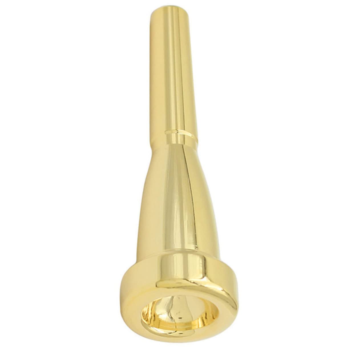 OFFSCH Trumpet Practice Mouth Metal Trumpet Mouthpiece Replacement Metal Instrument Supplies Gold Color