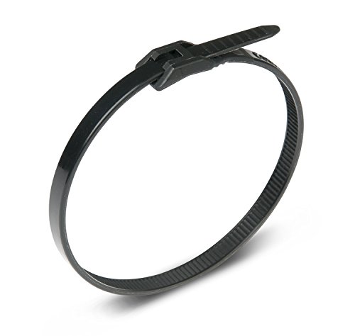 Ancor 199325 Cable Tie, Low Profile, 8", Black, 100Pc #TOP3