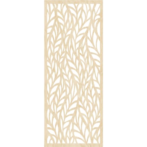 Image of Ortonville Decorative Pierced Fretwork Wood Wall Panels, 13 3 /8 inchW x 34 3 /8 inchH x 1 /4 inchT, Birch