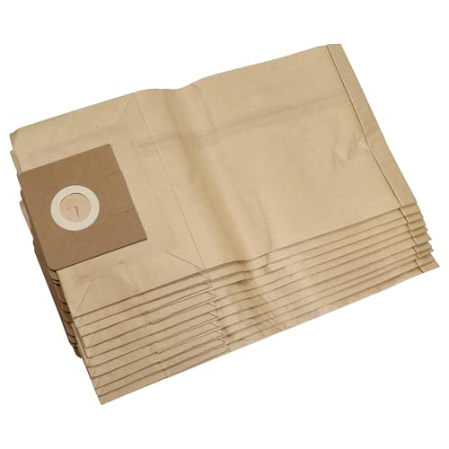 vhbw 10x bolsa papel para aspirador robot aspirador multiusos compatible con Kärcher NT 35/1 Eco/TE, NT 351 eco, NT 351 Eco/Profi/HO, NT 361