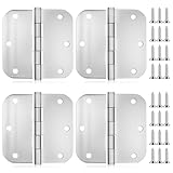 Contenu de l'emballage : Ce kit comprend quatre charnières en acier inoxydable de 7,6 x 7,6 cm, ainsi que les vis de fixation. Vous disposez ainsi de tout le nécessaire pour une installation précise et facile.