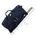 Rockland Rolling Duffel Bag, Black, 30