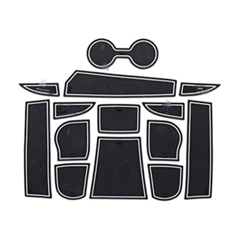 Cup Holder Liner Custom Fit for cx-3 Custom Gate Slot Pad Door Slot Pad Center Console Mats Interior Accessories Anti-Dust Anti-Slip 13pcs White Cover