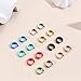 Jstyle 8 Pairs Stainless Steel Small Hoop Earrings for Men Women Huggie Earrings Cool Mens Earrings Set Multicolor Huggie Hoop Earrings Piercing for Men 13MM B