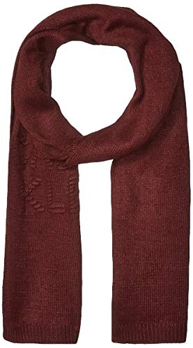 Calvin Klein Men's Logo Scarf, Burgundy Heather, One Size