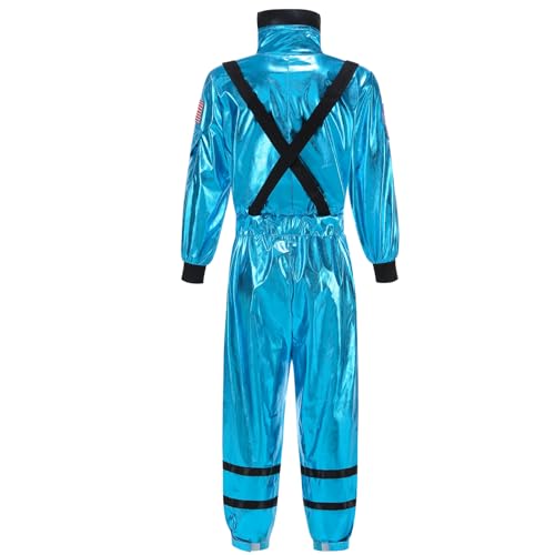 Disfraz astronauta para niños y niñas 8-9 años azul miniatura 2