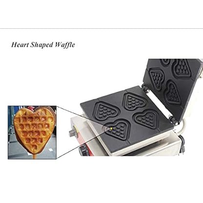 cgoldenwall np-511 4 Commercial Waffelautomat Elektrische Waffel Maschine no-stick Belgische Waffel Baker (Herz Form) 110 V/220 V CE Zertifizierung – Bild 7