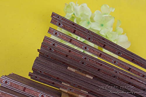 25pcs guitar Strip LUTHIER Purfling Binding MARQUETRY Inlay New Guitar parts 640x6x1.0mm #68