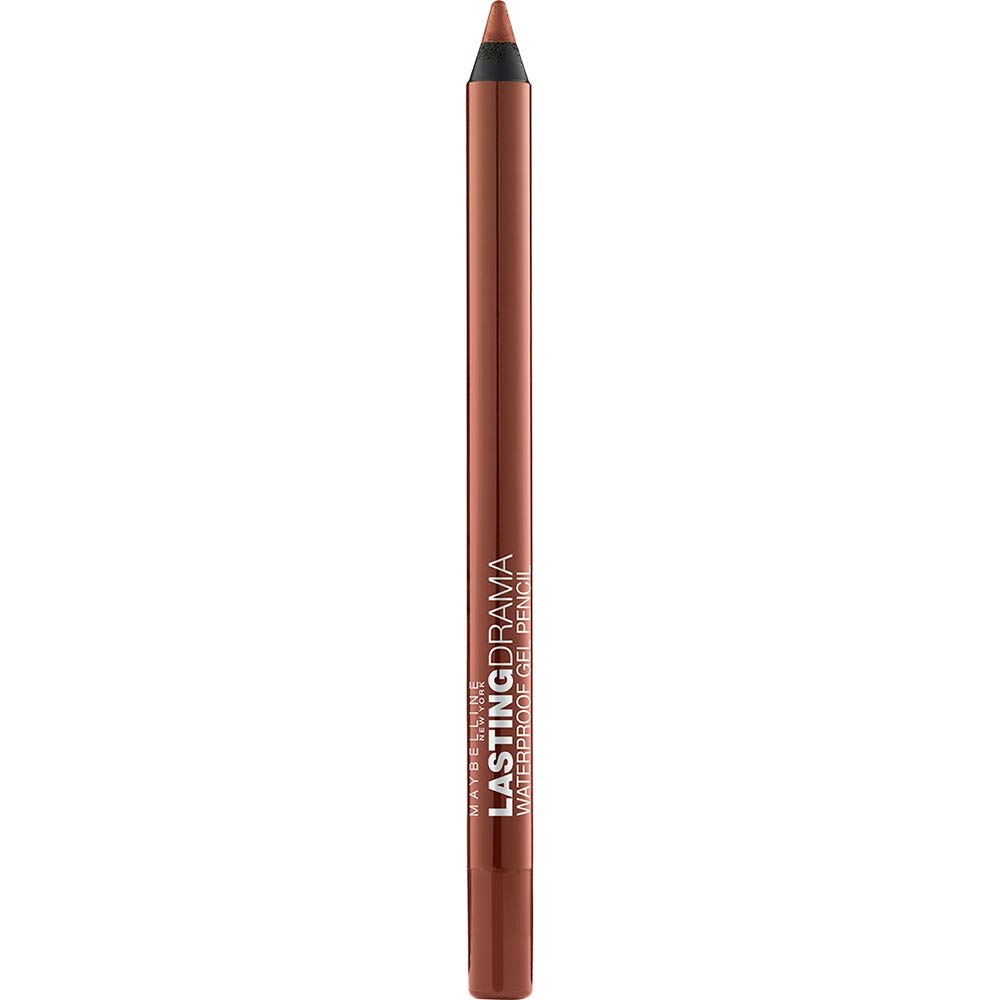 Maybelline New York Eyestudio Lasting Drama Waterproof Gel Pencil, Striking Copper, 0.037 Ounce