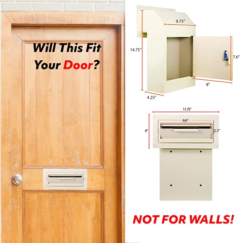 Pochar D1A-W Door Drop Box For Mail thumb #2