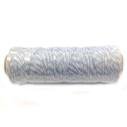 Ficelle de boulanger en coton 4 plis 99m bleu gris Wrapables - 2