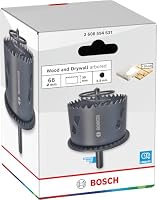Bosch 1x Wood and Drywall Lochsäge mit Adapter und Randsenker, 68 x 30 mm – Ansicht 2