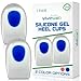 ViveSole Silicone Gel Heel Cups - Shoe Inserts for Plantar Fasciitis, Sore Heel Pain, Bone Spur & Achilles Pain - Pad & Shock Absorbing Support (US Men's 10-13)