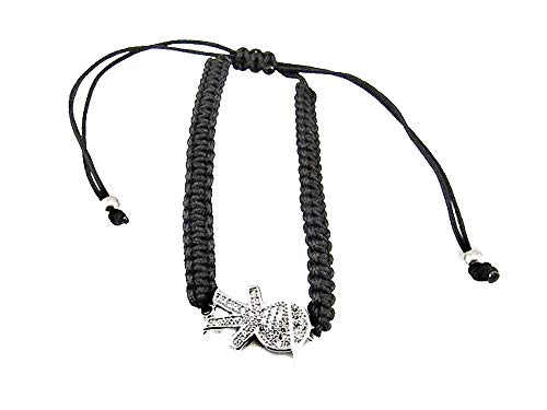 minoplata Bracelet Tresse Noir et enfant en argent avec zircon avec un motif très facile de toute Look, est parfaite pour regalar le jour de la mère Cover