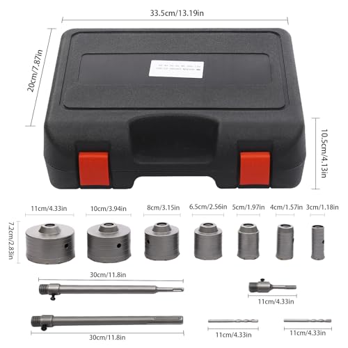 Kit de brocas para concreto, 12 piezas miniatura 4