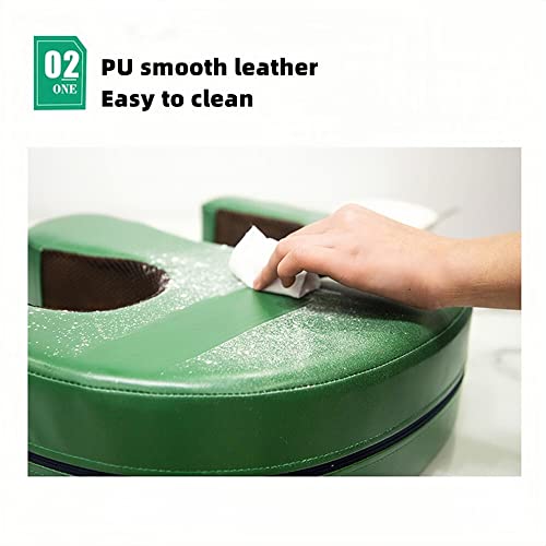Bedridden Patient Turning Device-U-Shaped Pillow Pu Leather Multifunctional Turning Pillow Anti-Bedsore Waterproof Paralyzed Bed Shift Nursing Products Helping The Elderly Turn Over Pillow(Green) #TOP3
