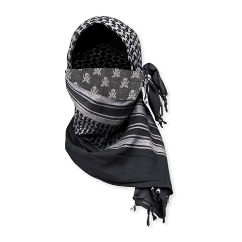 Image of M MCGUIRE GEAR Shemagh Tactical Scarf, Middle Eastern Desert Hood, Bandana, Keffiyeh, Military Style, 100% Cotton, 42 inch x 42 inch