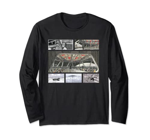 T-shirt Star Wars à manches longues et imprimé collage 80s pour vos soirées cinéma rétro