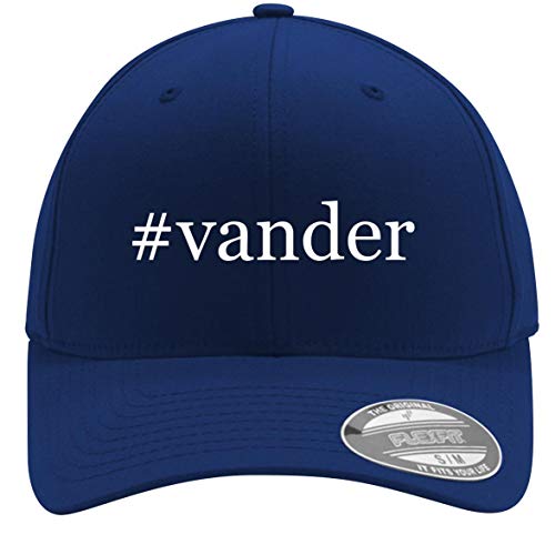 #Vander - Adult Men's Hashtag Flexfit Baseball Hat Cap, Blue, Small/Medium