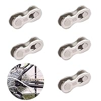 5 Paare Fahrrad Kettenschloss, Fahrradkettenschloß, Fahrradkette Schloss, Kettenschloss Fahrradkette, Fahrradkettenglied, für 6-7-8, 9, 10 Geschwindigkeitskette