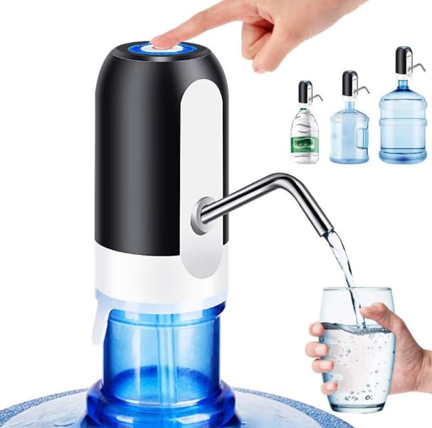 Automatic Water Dispenser Pump Drinking Water Can, Rechargeable Battery for Home,Outdoor,Office Pack of 1-image-14