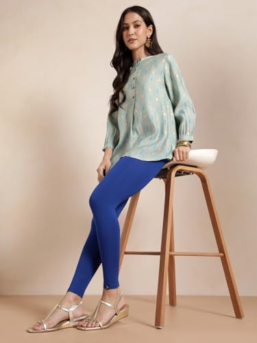 Image of TWIN BIRDS Women Viscose Ankle Leggings | Stretchable Kurti Wear Bottom