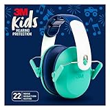 3M Kids Hearing Protection, Kids Ear Protection with Adjustable Headband, 22dB Noise Reduction Rating, Green