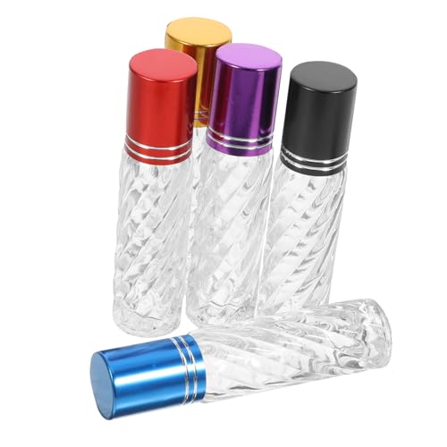 SHERCHPRY 10 Piezas Botella de aceite esencial de bola de rodillo nezeni cosmetics tripe essential oil botellas de viaje para artículos de tocador botellas recargables de aceites esenciales