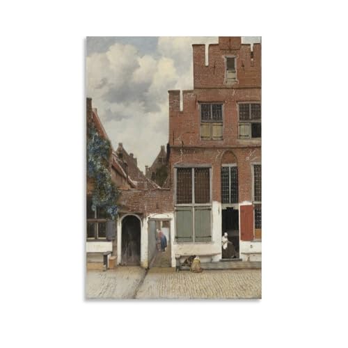 Toile d'art Vermeer La Ruelle cadeau idéal déco de chambre 60x90
