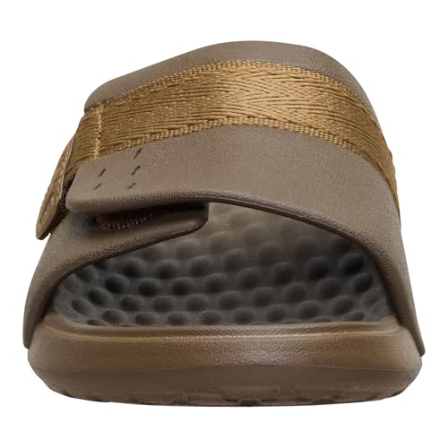 HEYDUDE Men's Wave ALT Slide, Teak Brown, Size 8 - image 5