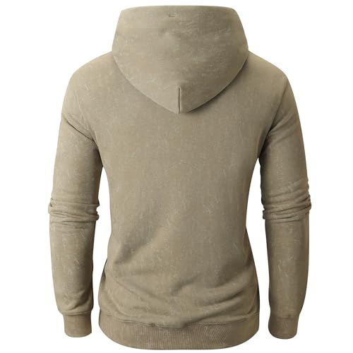 Image of KLIEGOU Mens Tie-Dye Pullover Hooded Sweatshirt