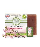 Nature Cosmétique® Basic Rasierseife CHERRY BLOOM (Fruchtig, Süßlich, Frisch) 90g – sanfte...